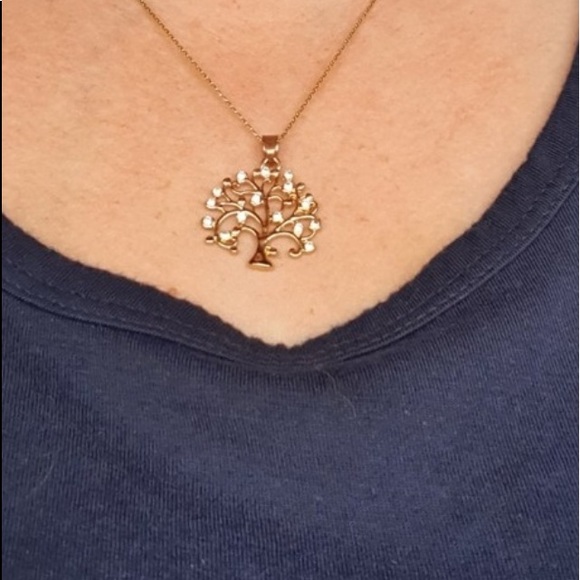 Tree of Life Necklace Silver or Gold w/Silv Chain - Picture 8 of 8